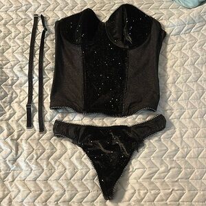 Victoria’s Secret corset lingerie set